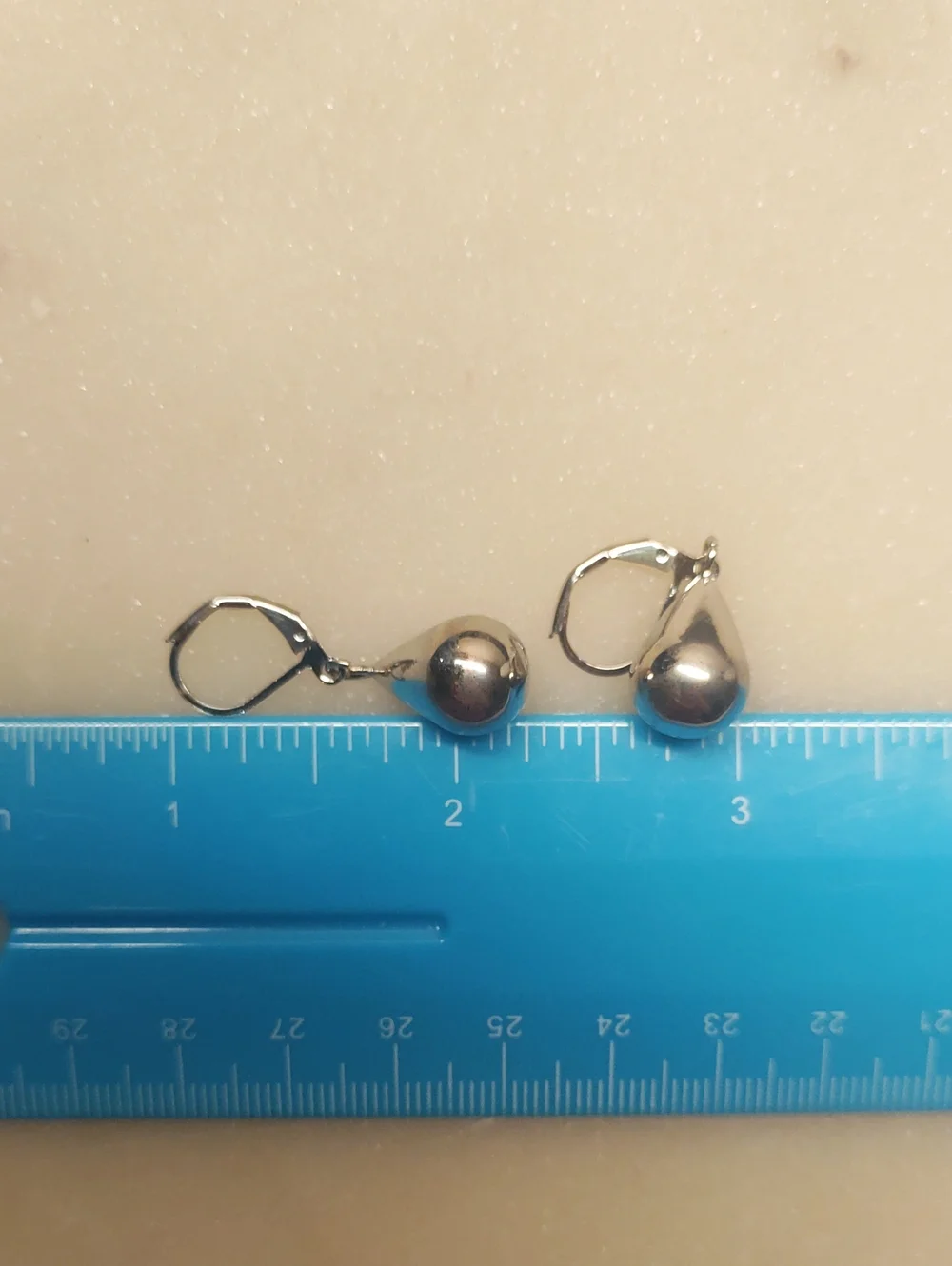 BOGO! NEW! Silver Teardrop Dangle Lever back Earrings